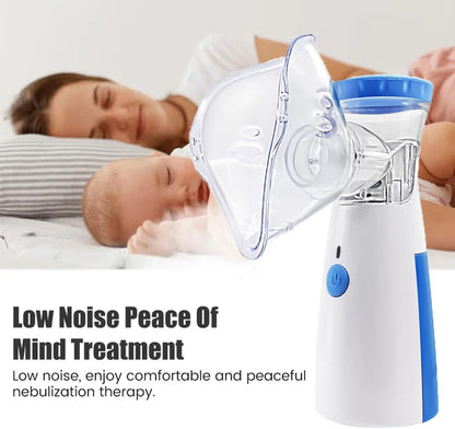 Portable Mesh Nebulizer Machine for Kids & Adults | Handheld Inhaler for Home & Travel InstantSalePk