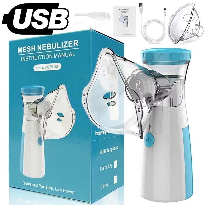 Portable Mesh Nebulizer Machine for Kids & Adults | Handheld Inhaler for Home & Travel Pakistan