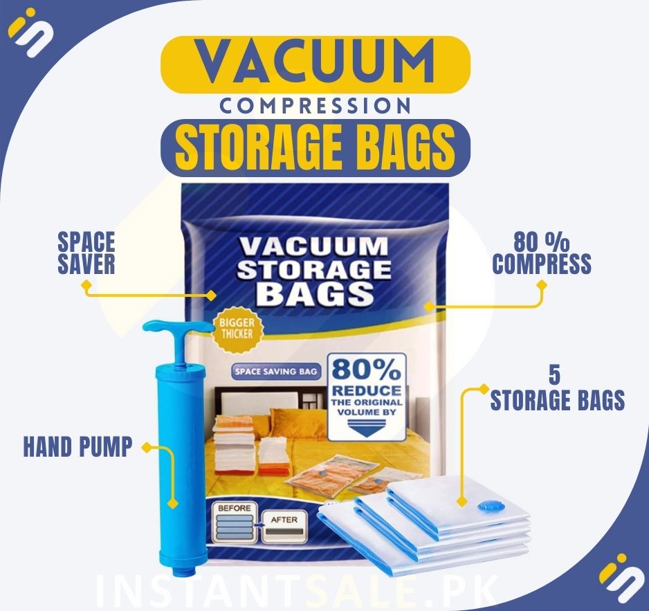 InstantSale Durable vacuum storage bags for clothes and blankets in Pakistan