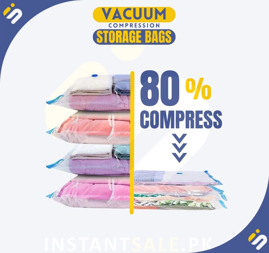 Instantsale Space-saving vacuum bags for travel and home storage