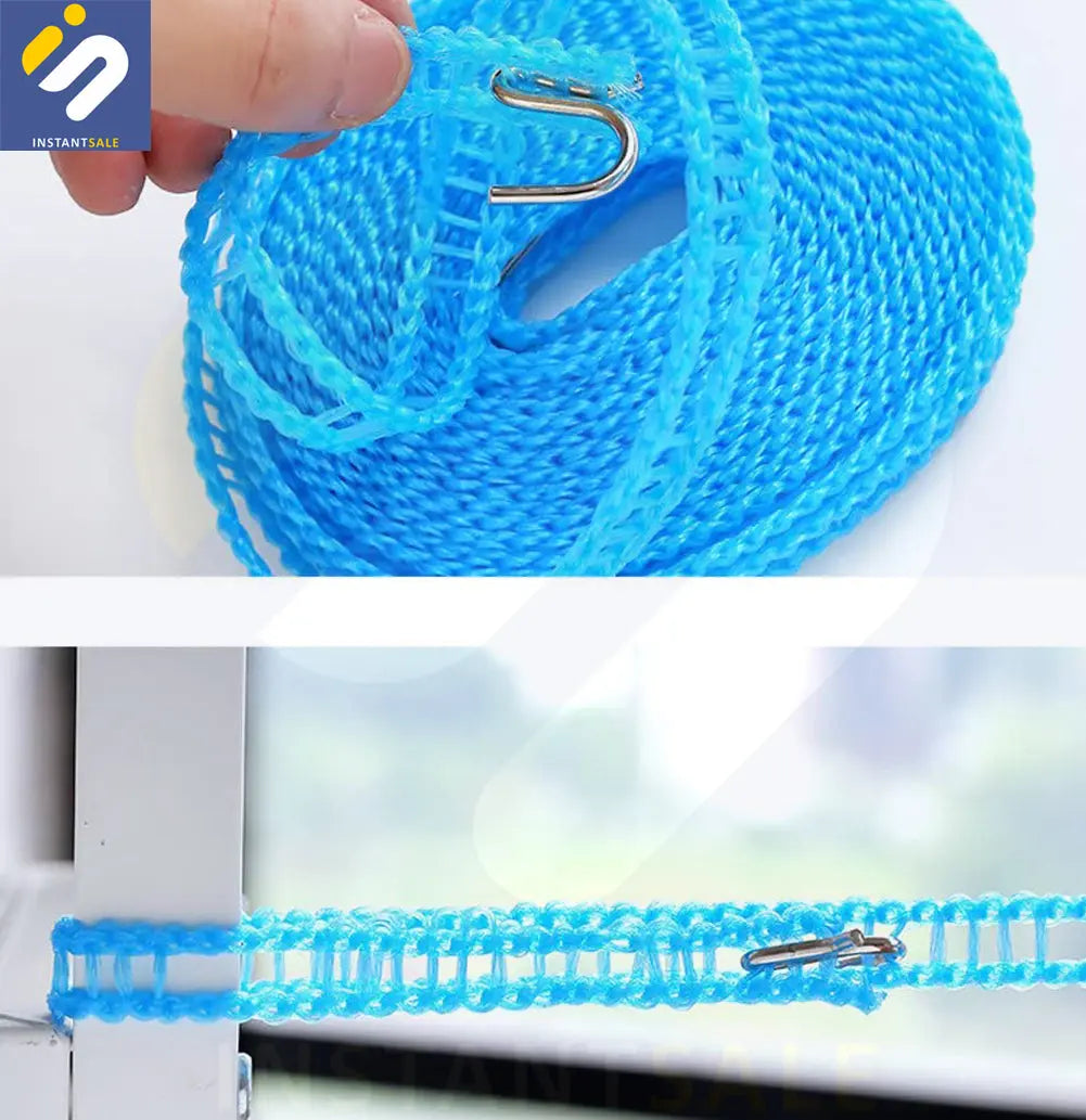 InstantSale Clothesline Drying Rope Blue