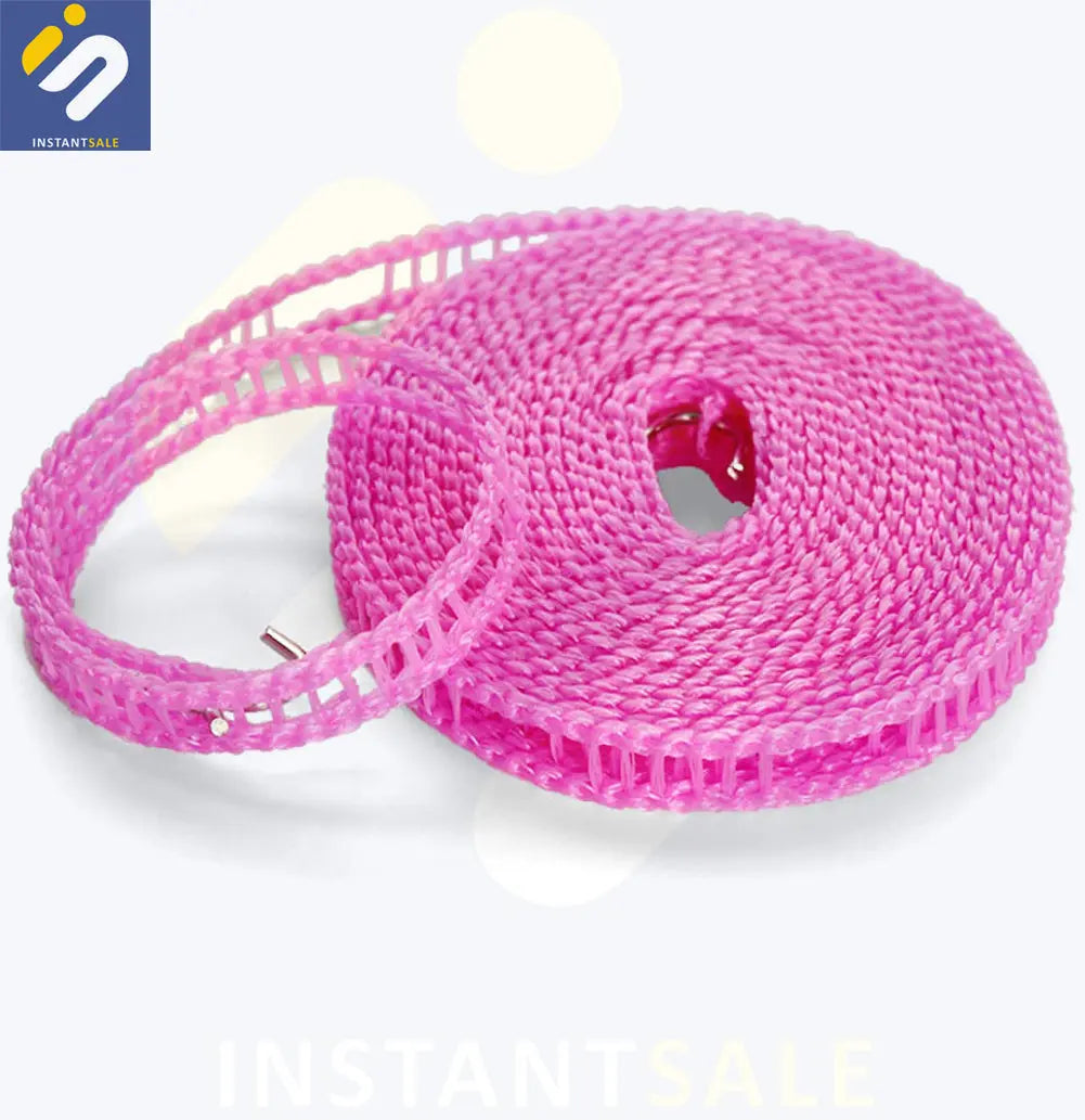 InstantSale Clothesline Drying Rope Pink