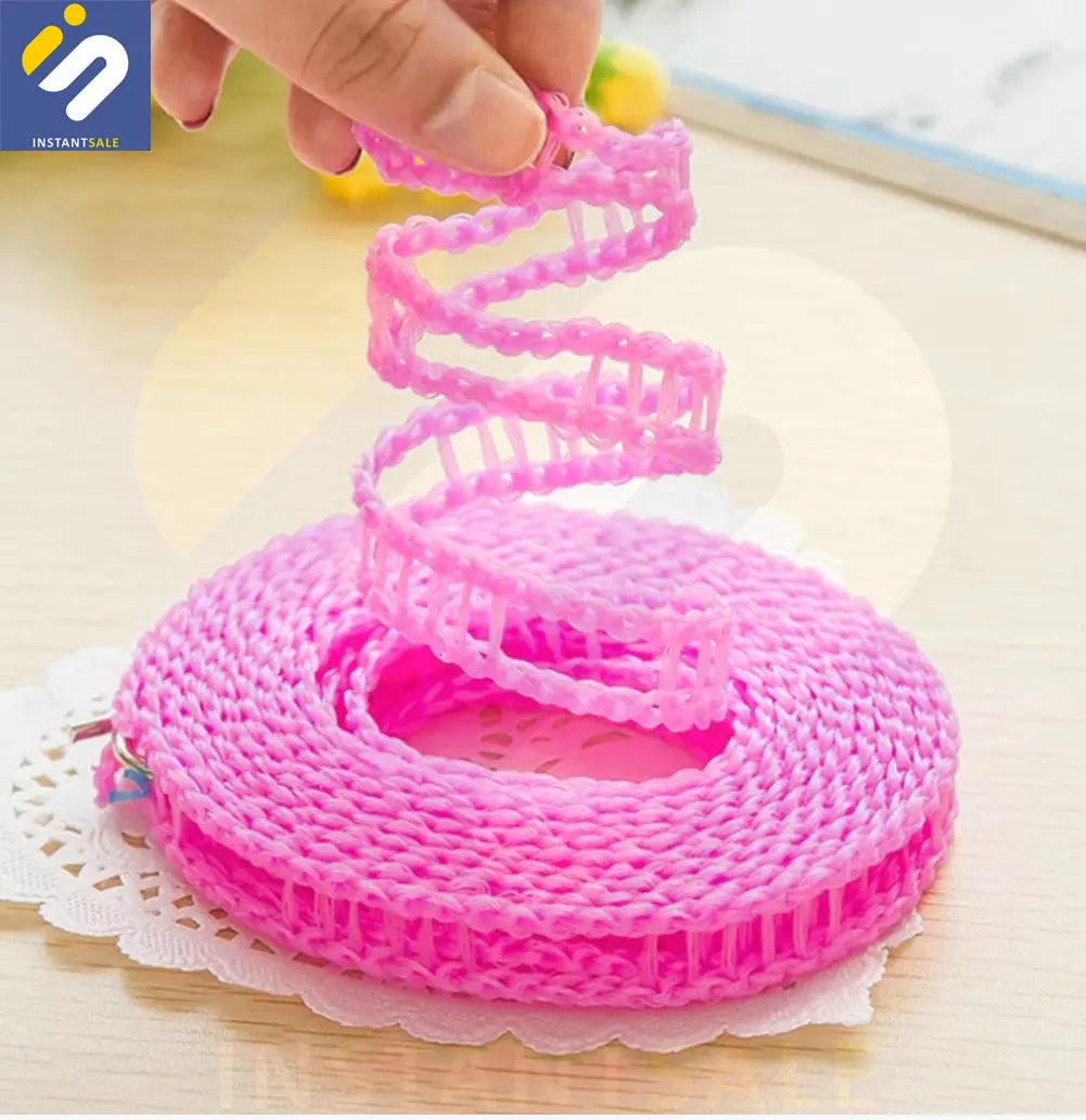 InstantSale Clothesline Drying Rope Pink