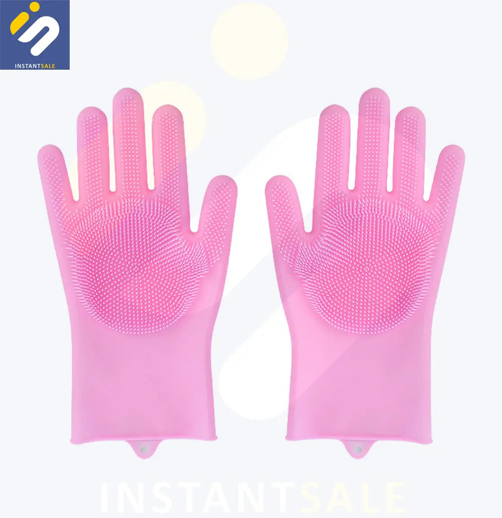 Washing Gloves with Scrubber, Multipurpose Usage InstantSale