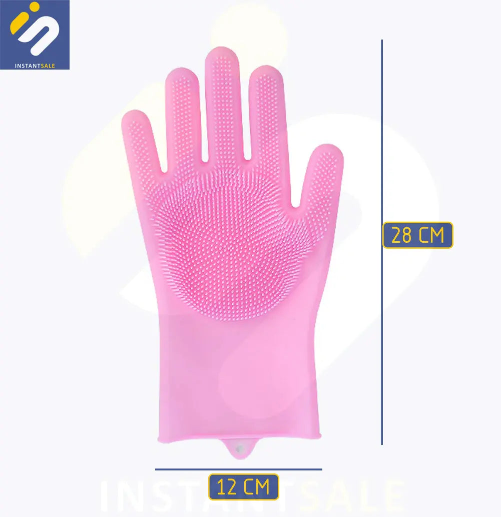 Washing Gloves with Scrubber, Multipurpose Usage InstantSale