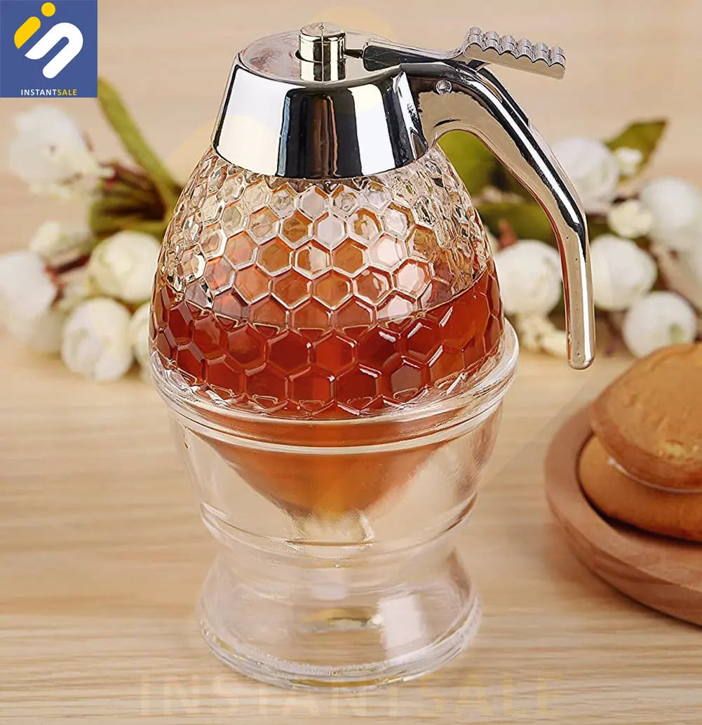 Plastic Honey Storage Bottle Honey Dispenser Acrylic 200 ML InstantSale