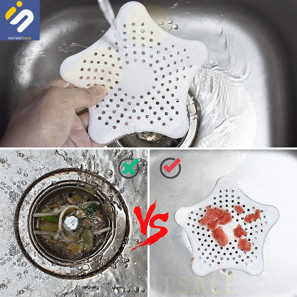 Silicone Drain Hair Catcher, Kitchen Sink Strainer Bathroom Bathtub Shower Sink Stopper InstantSale