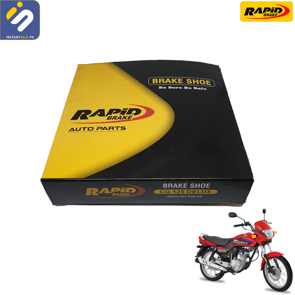 RAPID BRAKE SHOE HIGH QUALITY FOR HONDA CG 125 DELUXE