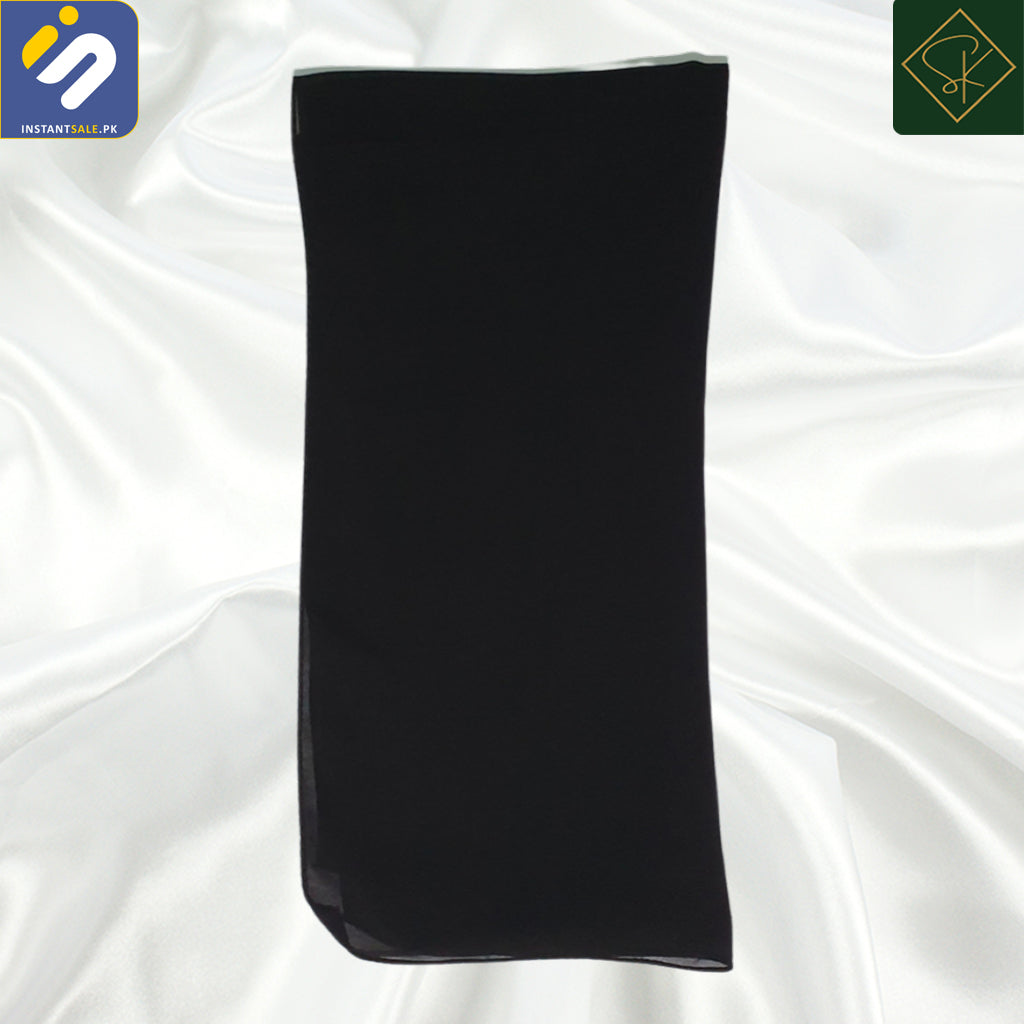 InstantSale.PK | SK IMPORTED PLAIN CHIFFON SCARF, HIJAB, STALLER, DUPATTA, SCARVES, SK110 BLACK